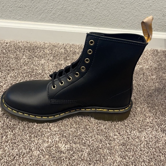Dr. Martens VEGAN 1460 FELIX LACE UP BOOTS black size 11 men/ women size 12 - Picture 4 of 8
